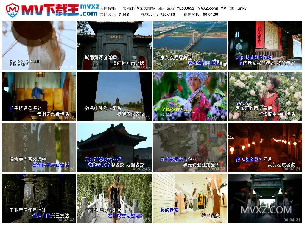 王莹-我的老家大阳谷_国语_流行_YE500652